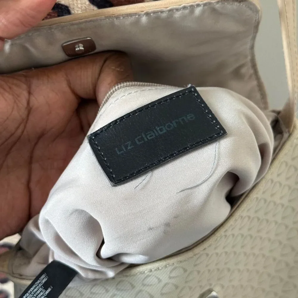 Liz Claiborne Beige Crossbody Bag